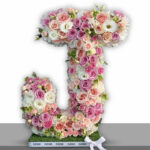FLORAL LETTERS - pink pastel