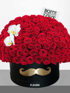 PAPA BOX RED ROSES DOME