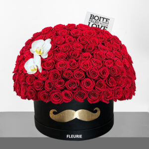 PAPA BOX RED ROSES DOME