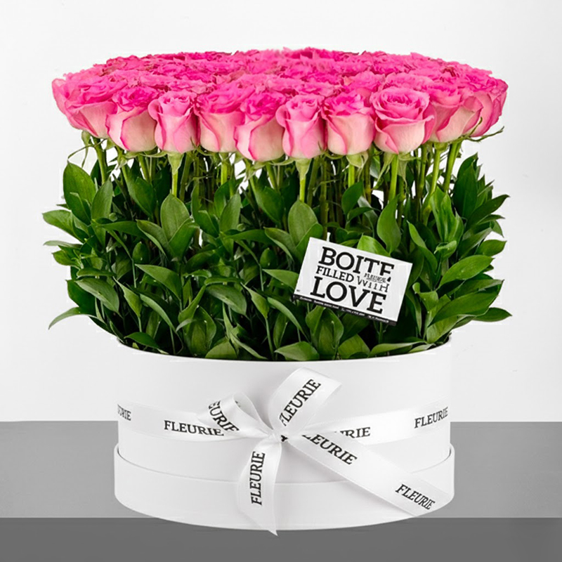 STANDING WHITE ROUND BOX