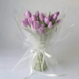 PURLE TULIPS BOUQUET