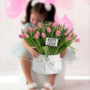 WHITE BOX - FULL TULIPS