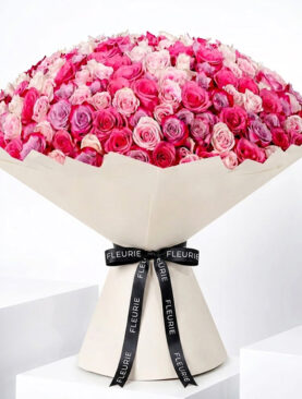3 Pink roses XLarge bouquet