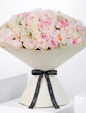 Pastel roses XLarge bouquet