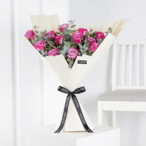 purple roses eucalyptus - S