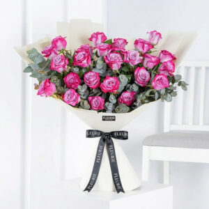 purple roses eucalyptus - S
