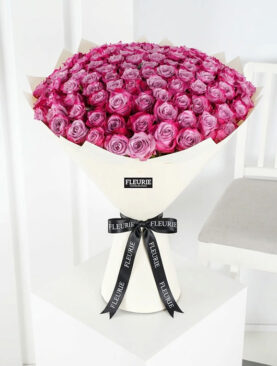 purple roses Large bouquet