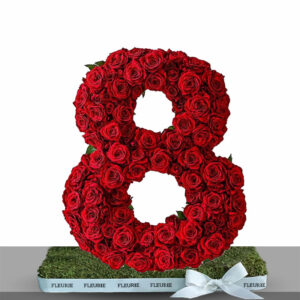 FLORAL NUMBERS - RED