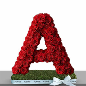 FLORAL LETTERS - RED