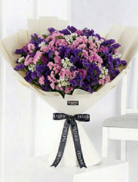 PINK & PURPLE STATICE BOUQUET