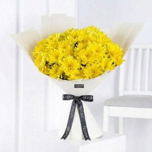 YELLOW CHRYSANTHEMUMS BOUQUET